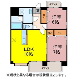 プランドールTHREEの物件間取画像